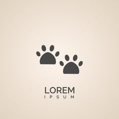 dog footprint icon