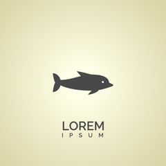 dolphin icon design