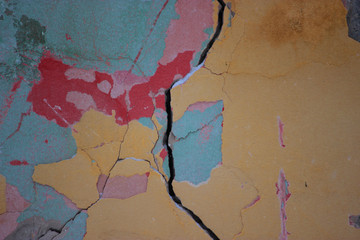 cracked old wall