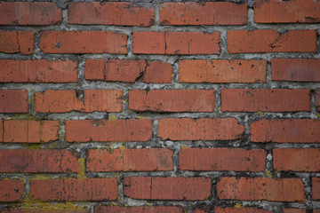 red brick wall