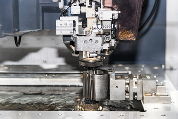 CNC wire cut machine cutting high precision mold parts