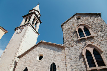 Fototapeta premium Old town in Budva, Montenegro at summer daytime
