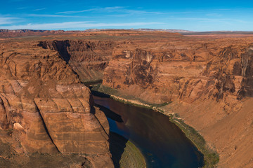 Horseshoe Bend meander of Colorado River in Glen Canyon, Arizona