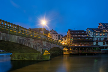 The Ill river in Petite France area, Strasbourg