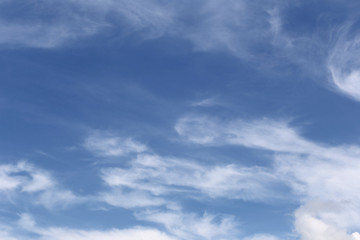 Cloud on blue sky in the daytime.