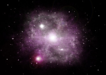 galaxy in a free space