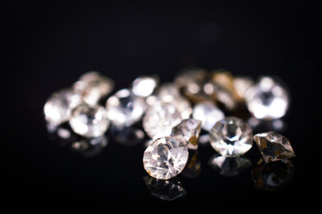 diamonds on a dark background