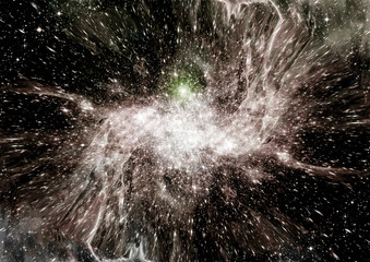 galaxy in a free space