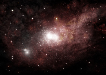 galaxy in a free space