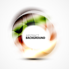 Modern shiny blurred swirl template