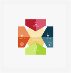 Paper infographic template