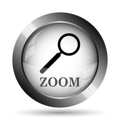 Zoom with loupe icon