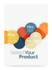 Business layout - select your product with sample options