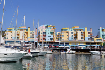 Fototapeta na wymiar Marina di Albufeira Harbour