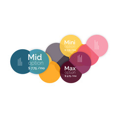 Circle business option diagrams