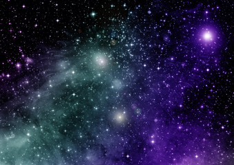 galaxy in a free space