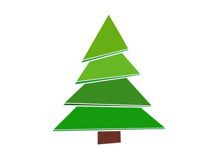 Obraz premium christmas fir-tree. Icon