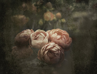 Retro flowers,Vintage Flowers background