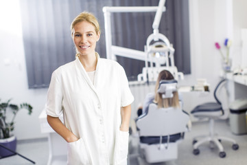 Female dentist