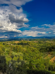 Fototapeta premium Chianti from San Gimignano