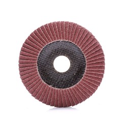 Abrasive wheel isolated on white background