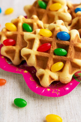 Sweets and pastries at a children's party birthday