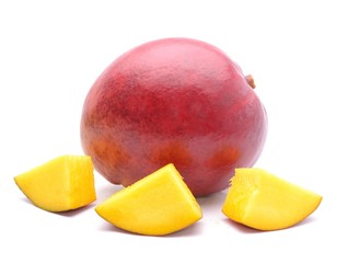 Mango fruit isolated on white background