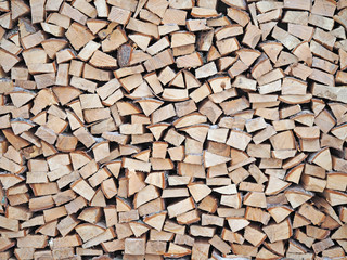 Stack of wood, a pile of firewood