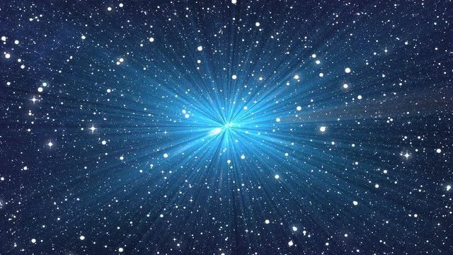 blue flash on many stars backgrounds
