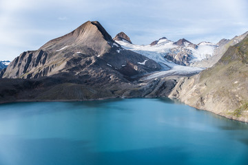 Gletscher am Bergsee