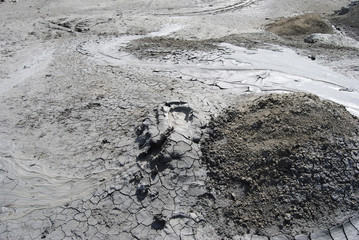 Mud volcano in Gobustan, Azerbaijan.