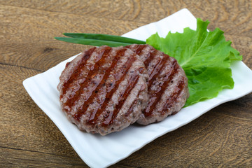 Grilled burger cutlet