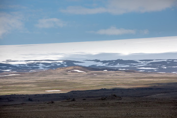 View at mountain landscape in Iceland