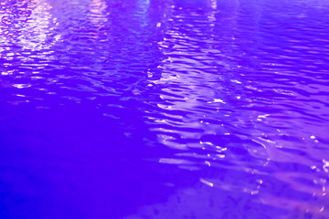 pulple and blue water