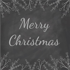 Fototapeta premium Merry Christmas Chalkboard