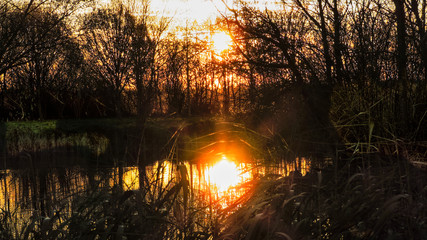 Sonnenuntergang am See