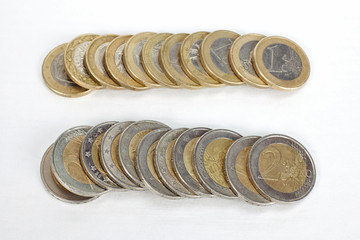 Euro coins