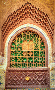Decorated window of a mosque
