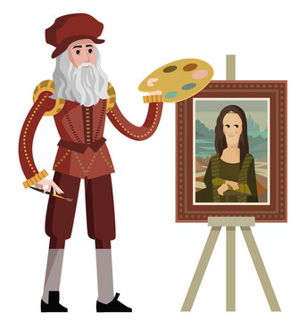 Da Vinci Painting The Mona Lisa Gioconda