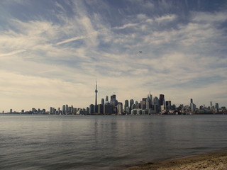 Fototapeta premium Toronto view from Toronto Island