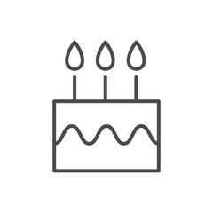 Birthday Cake UI or UX icon