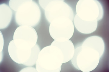 White holiday bokeh. Abstract christmas background