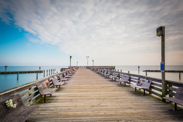 The fishing pier in North Beach, Maryland.