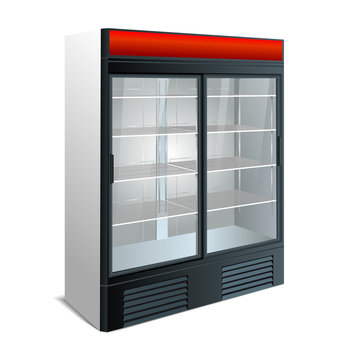 refrigerator showcase kitchen