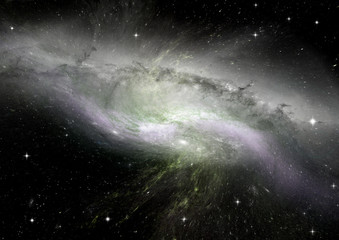 galaxy in a free space