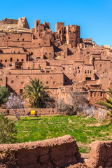 Aït Benhaddou – a mud Berber kasbah  between Sahara desert and Marrakesh Morocco