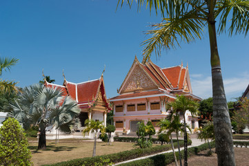 Obraz premium black monk temple in the south of Thailand