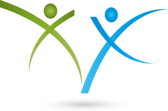 Zwei Personen, Menschen, Paar, Logo