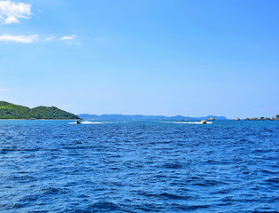 Beautiful sea on sunny day in Pattaya,Thailand