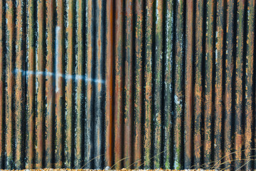 corrugated metal background texture